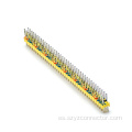Conector de clavija de 2,54 mm, fila doble, recto, 80P